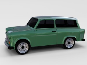 trabant 601 estate rev 3D Model