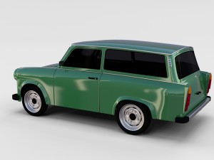 trabant 601 estate rev 3D Model