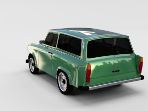 trabant 601 estate rev 3D Model