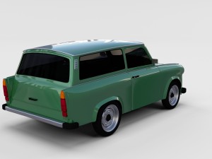 trabant 601 estate rev 3D Model
