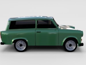 trabant 601 estate rev 3D Model