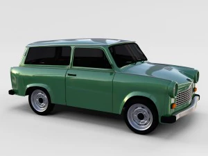 trabant 601 estate rev 3D Model