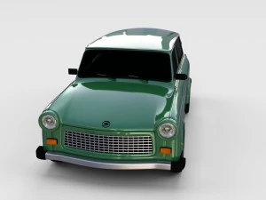 trabant 601 estate rev 3D Model