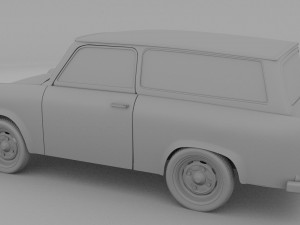trabant 601 estate rev 3D Model
