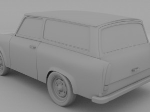trabant 601 estate rev 3D Model