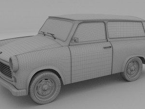 trabant 601 estate rev 3D Model