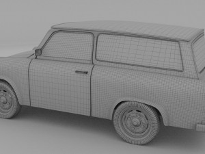 trabant 601 estate rev 3D Model