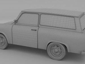 trabant 601 estate rev 3D Model
