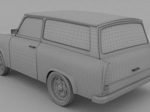 trabant 601 estate rev 3D Model