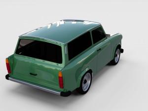 trabant 601 estate rev 3D Model