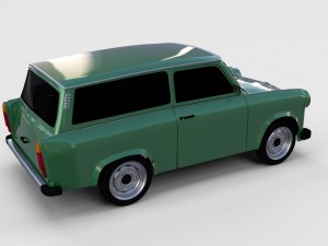 trabant 601 estate rev 3D Model