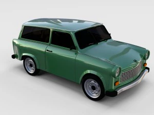 trabant 601 estate rev 3D Model