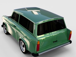 trabant 601 estate rev 3D Model