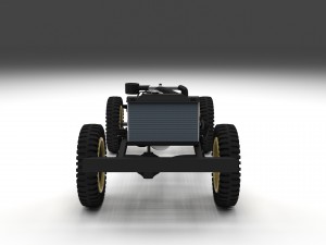full w chassis jeep willys mb military camo rev 3Dモデル
