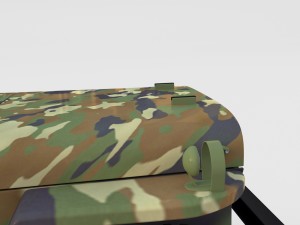 full w chassis jeep willys mb military camo rev 3Dモデル