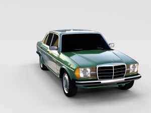 mercedes-benz w123 rev 3D Model