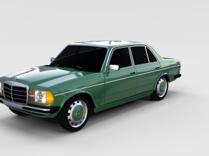mercedes-benz w123 rev 3D 모델