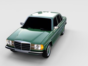 mercedes-benz w123 rev 3D 모델