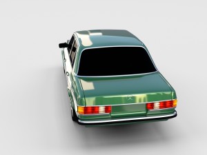 mercedes-benz w123 rev 3D 모델