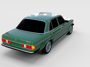 mercedes-benz w123 rev 3D 모델