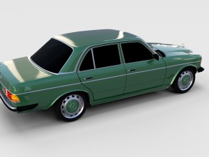 mercedes-benz w123 rev 3D 모델