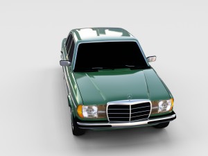 mercedes-benz w123 rev 3D 모델