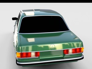 mercedes-benz w123 rev 3D 모델