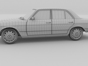 mercedes-benz w123 rev 3D 모델