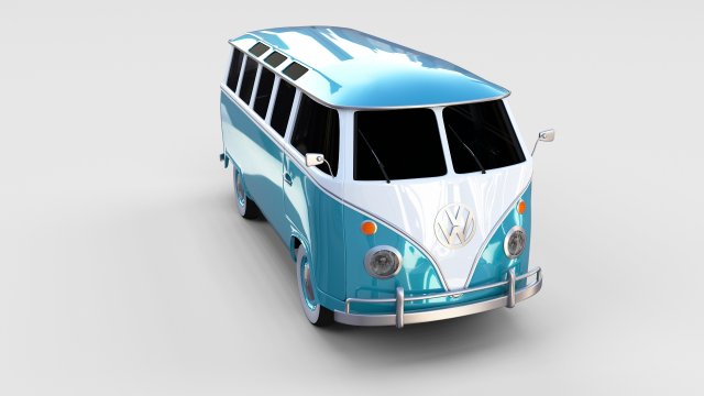 vw bus mk 1 rev Modèle 3D .c4d .max .obj .3ds .fbx .stl .blend 