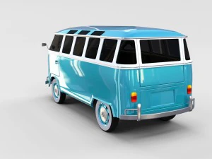 &ocirc;nibus vw mk 1 rev Modelo 3D