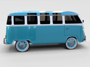 &ocirc;nibus vw mk 1 rev Modelo 3D