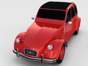 citroen 2cv rev 3D Model