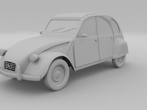 citroen 2cv rev 3D Model