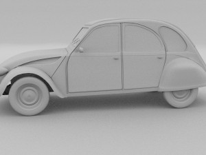citroen 2cv rev 3D Model