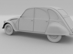 citroen 2cv rev 3D Model
