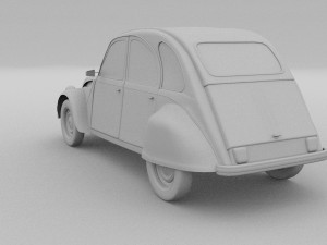 citroen 2cv rev 3D Model
