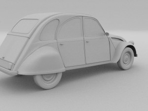 citroen 2cv rev 3D Model