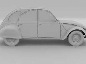 citroen 2cv rev 3D Model
