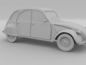 citroen 2cv rev 3D Model