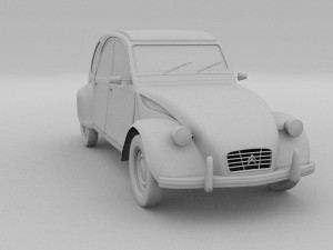 citroen 2cv rev 3D Model