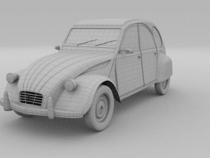 citroen 2cv rev 3D Model