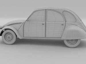 citroen 2cv rev 3D Model