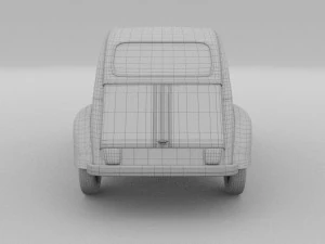 citroen 2cv rev 3D Model