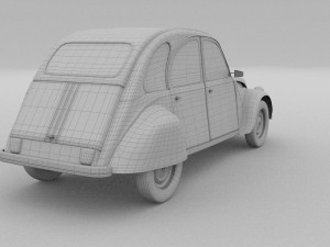 citroen 2cv rev 3D Model