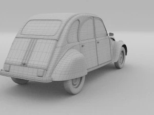 citroen 2cv rev 3D Model