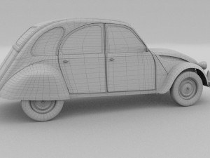 citroen 2cv rev 3D Model