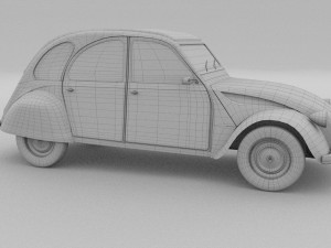 citroen 2cv rev 3D Model