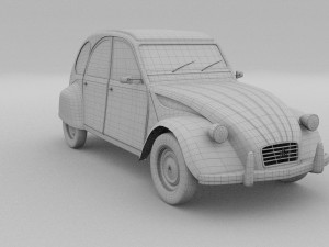 citroen 2cv rev 3D Model