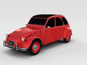 citroen 2cv rev 3D Model