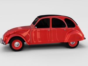 citroen 2cv rev 3D Model